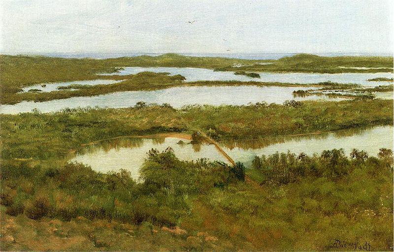 Albert Bierstadt A River Estuary Norge oil painting art